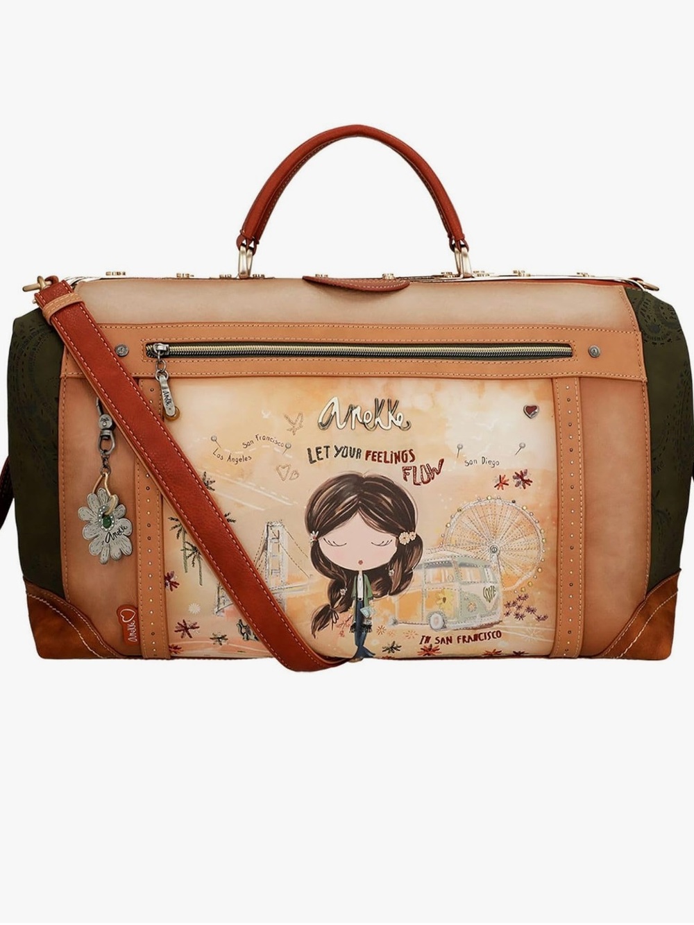 Anekke Peace & Love "Let Your Feelings Flow" Real Travel Bag